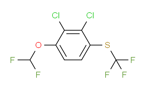 CAS No. 1804513-13-0, 1,2-Dichloro-3-difluoromethoxy-6-(trifluoromethylthio)benzene