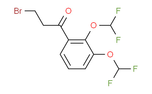CAS No. 1804211-72-0, 1-(2,3-Bis(difluoromethoxy)phenyl)-3-bromopropan-1-one