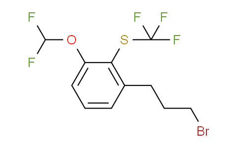 CAS No. 1803889-45-3, 1-(3-Bromopropyl)-3-(difluoromethoxy)-2-(trifluoromethylthio)benzene