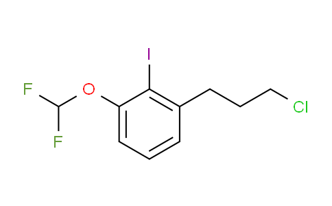 CAS No. 1804144-32-8, 1-(3-Chloropropyl)-3-(difluoromethoxy)-2-iodobenzene