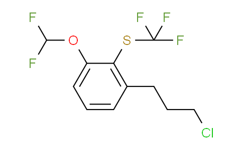 CAS No. 1805866-57-2, 1-(3-Chloropropyl)-3-(difluoromethoxy)-2-(trifluoromethylthio)benzene
