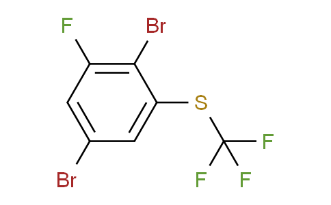 CAS No. 1804419-66-6, 1,4-Dibromo-2-fluoro-6-(trifluoromethylthio)benzene