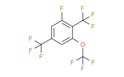 CAS No. 1805216-89-0, 1,4-Bis(trifluoromethyl)-2-fluoro-6-(trifluoromethoxy)benzene
