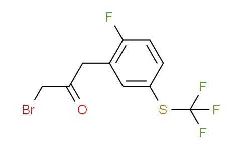 CAS No. 1804052-58-1, 1-Bromo-3-(2-fluoro-5-(trifluoromethylthio)phenyl)propan-2-one