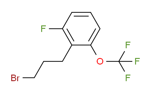 CAS No. 1804158-21-1, 1-(3-Bromopropyl)-2-fluoro-6-(trifluoromethoxy)benzene
