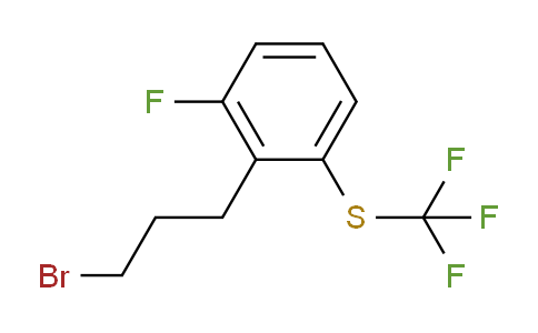 CAS No. 1805722-73-9, 1-(3-Bromopropyl)-2-fluoro-6-(trifluoromethylthio)benzene