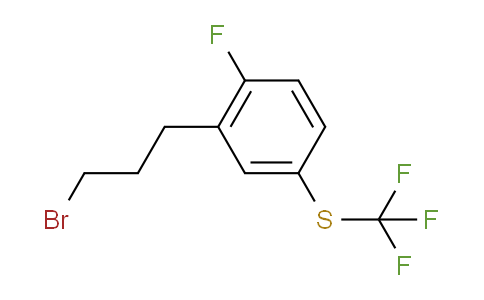 CAS No. 1804179-23-4, 1-(3-Bromopropyl)-2-fluoro-5-(trifluoromethylthio)benzene