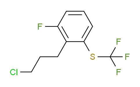 CAS No. 1805722-78-4, 1-(3-Chloropropyl)-2-fluoro-6-(trifluoromethylthio)benzene