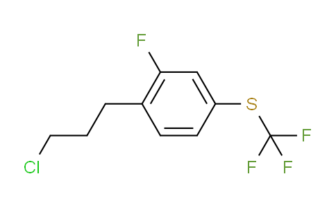 CAS No. 1806694-84-7, 1-(3-Chloropropyl)-2-fluoro-4-(trifluoromethylthio)benzene