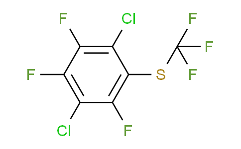 CAS No. 1803727-97-0, 1,4-Dichloro-2,3,5-trifluoro-6-(trifluoromethylthio)benzene