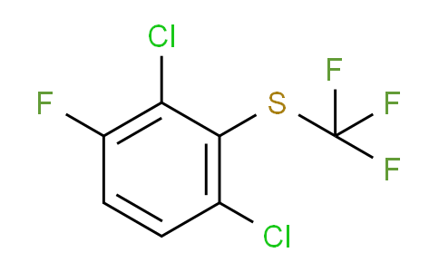 CAS No. 1804881-77-3, 1,3-Dichloro-4-fluoro-2-(trifluoromethylthio)benzene