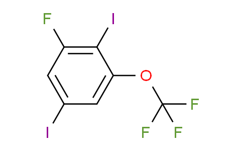CAS No. 1804519-27-4, 1,4-Diiodo-2-fluoro-6-(trifluoromethoxy)benzene