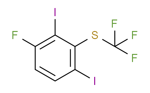 CAS No. 1804519-52-5, 1,3-Diiodo-4-fluoro-2-(trifluoromethylthio)benzene