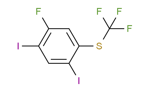 CAS No. 1803854-73-0, 1,5-Diiodo-2-fluoro-4-(trifluoromethylthio)benzene