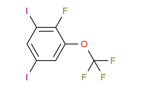 CAS No. 1804519-45-6, 1,5-Diiodo-2-fluoro-3-(trifluoromethoxy)benzene