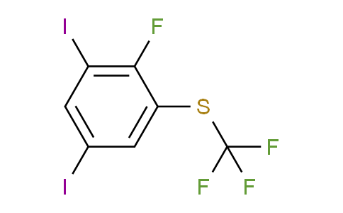 CAS No. 1803784-13-5, 1,5-Diiodo-2-fluoro-3-(trifluoromethylthio)benzene