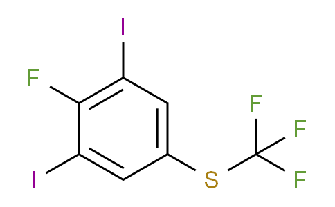 CAS No. 1803784-19-1, 1,3-Diiodo-2-fluoro-5-(trifluoromethylthio)benzene