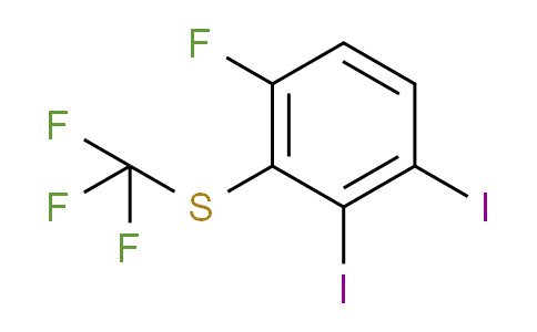 CAS No. 1806348-52-6, 1,2-Diiodo-4-fluoro-3-(trifluoromethylthio)benzene