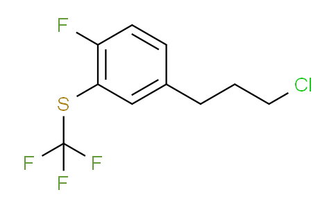 CAS No. 1805902-37-7, 1-(3-Chloropropyl)-4-fluoro-3-(trifluoromethylthio)benzene