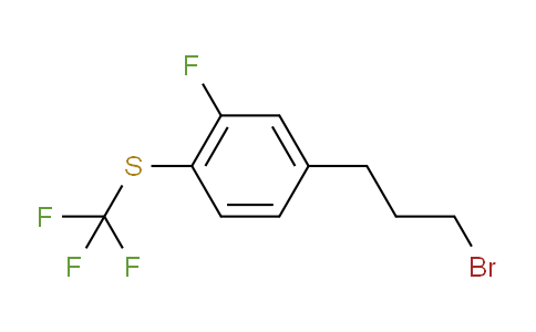 CAS No. 1805852-88-3, 1-(3-Bromopropyl)-3-fluoro-4-(trifluoromethylthio)benzene