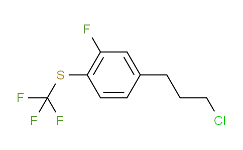 CAS No. 1804159-14-5, 1-(3-Chloropropyl)-3-fluoro-4-(trifluoromethylthio)benzene