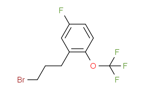 CAS No. 1804289-30-2, 1-(3-Bromopropyl)-5-fluoro-2-(trifluoromethoxy)benzene