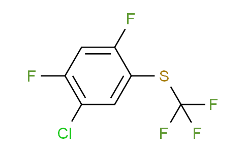 CAS No. 1805650-80-9, 1-Chloro-2,4-difluoro-5-(trifluoromethylthio)benzene