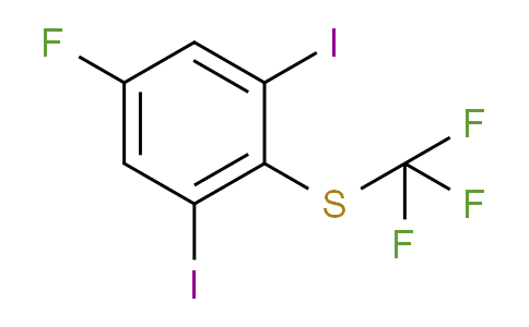 CAS No. 1803854-66-1, 1,3-Diiodo-5-fluoro-2-(trifluoromethylthio)benzene