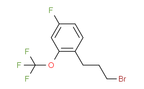 CAS No. 1806606-75-6, 1-(3-Bromopropyl)-4-fluoro-2-(trifluoromethoxy)benzene
