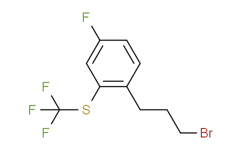 CAS No. 1806399-10-9, 1-(3-Bromopropyl)-4-fluoro-2-(trifluoromethylthio)benzene