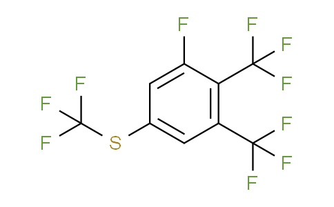 CAS No. 1805217-02-0, 1,2-Bis(trifluoromethyl)-3-fluoro-5-(trifluoromethylthio)benzene