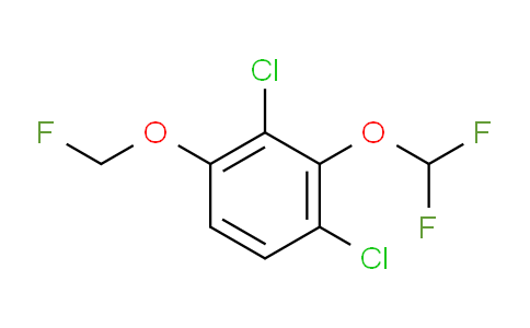CAS No. 1807037-17-7, 1,3-Dichloro-2-difluoromethoxy-4-(fluoromethoxy)benzene