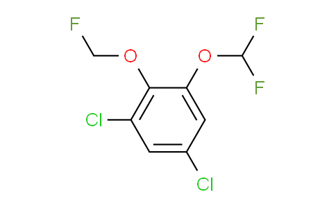 CAS No. 1807185-02-9, 1,5-Dichloro-3-difluoromethoxy-2-(fluoromethoxy)benzene