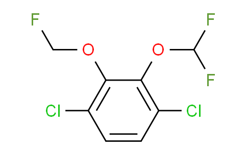 CAS No. 1807060-08-7, 1,4-Dichloro-2-difluoromethoxy-3-(fluoromethoxy)benzene