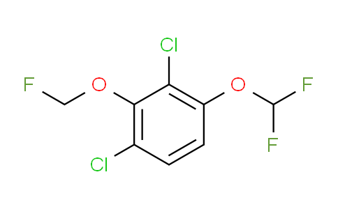 CAS No. 1806328-62-0, 1,3-Dichloro-4-difluoromethoxy-2-(fluoromethoxy)benzene