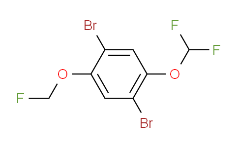 CAS No. 1805472-94-9, 1,4-Dibromo-2-difluoromethoxy-5-(fluoromethoxy)benzene