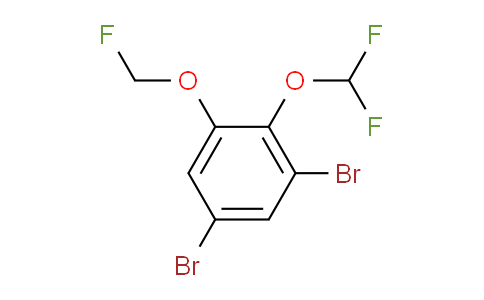 CAS No. 1804934-10-8, 1,5-Dibromo-2-difluoromethoxy-3-(fluoromethoxy)benzene
