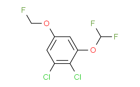 CAS No. 1803818-33-8, 1,2-Dichloro-3-difluoromethoxy-5-(fluoromethoxy)benzene