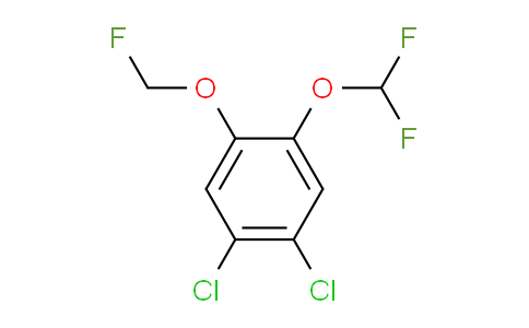 CAS No. 1803790-85-3, 1,2-Dichloro-4-difluoromethoxy-5-(fluoromethoxy)benzene