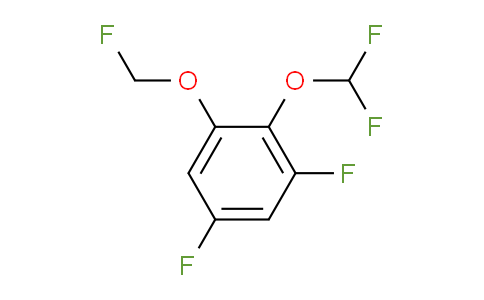 CAS No. 1806302-34-0, 1,5-Difluoro-2-difluoromethoxy-3-(fluoromethoxy)benzene