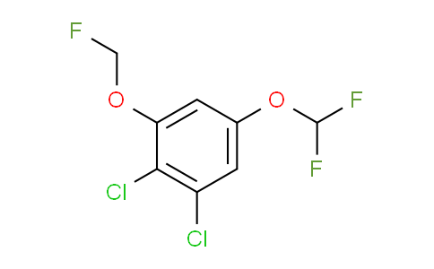 CAS No. 1804516-68-4, 1,2-Dichloro-5-difluoromethoxy-3-(fluoromethoxy)benzene
