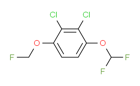 CAS No. 1806297-32-4, 1,2-Dichloro-3-difluoromethoxy-6-(fluoromethoxy)benzene