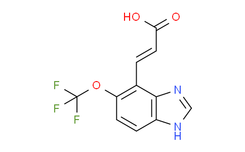 MC724442 | 1807399-10-5 | (E)-3-(5-Trifluoromethoxy-1H-benzo[d]imidazol-4-yl)acrylic acid