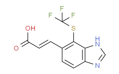 CAS No. 1807411-54-6, (E)-3-(7-Trifluoromethylthio-1H-benzo[d]imidazol-6-yl)acrylic acid