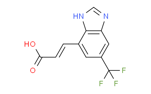 CAS No. 1807395-25-0, (E)-3-(5-Trifluoromethyl-1H-benzo[d]imidazol-7-yl)acrylic acid