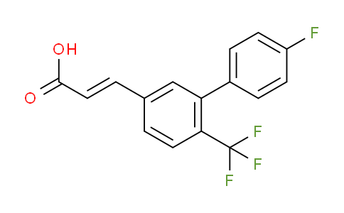 CAS No. 1214791-32-8, (E)-3-(4'-Fluoro-2-(trifluoromethyl)biphenyl-5-yl)acrylic acid