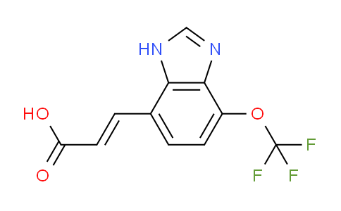 CAS No. 1807386-69-1, (E)-3-(4-Trifluoromethoxy-1H-benzo[d]imidazol-7-yl)acrylic acid