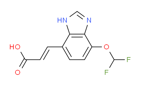 CAS No. 1807399-00-3, (E)-3-(4-Difluoromethoxy-1H-benzo[d]imidazol-7-yl)acrylic acid
