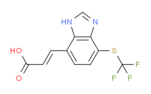 CAS No. 1807399-13-8, (E)-3-(4-Trifluoromethylthio-1H-benzo[d]imidazol-7-yl)acrylic acid