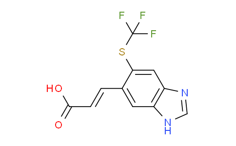 CAS No. 1807354-19-3, (E)-3-(5-Trifluoromethylthio-1H-benzo[d]imidazol-6-yl)acrylic acid